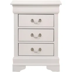 Passion Furniture Louis Philippe 3-Drawer Nightstand (29 In. H X 16 In. W X 21 In. D) -DreamNest Store GUEST 6496085c c4ee 48ab 8d9f b382c675c3c0