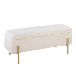 44" Daniella Storage Bench - LumiSource 27 44" Daniella Storage Bench - LumiSource -DreamNest Store GUEST 6496dae2 93d2 40fd b5fc 155ab20506fb