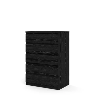 Wood Scottsdale 5 Drawer Chest In Black Woodgrain-Tvilum 7 Wood Scottsdale 5 Drawer Chest In Black Woodgrain-Tvilum - Image 7