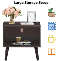 Costway Nightstand Sofa Side End Table Bedside Table Drawer Storage -DreamNest Store GUEST 6559b901 3093 4fc4 a17c 7b0829e6ae82 1