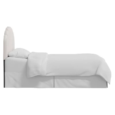 California King Emma Shell Upholstered Headboard - Skyline Furniture 2 California King Emma Shell Upholstered Headboard - Skyline Furniture - Image 2