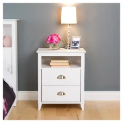 Yaletown 2 Drawer Nightstand - White - Prepac 7 Yaletown 2 Drawer Nightstand - White - Prepac -DreamNest Store GUEST 666bf89f 38f3 4589 939c d316025bdcd7