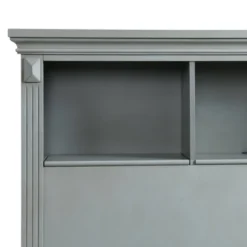 Twin Trent Storage Bookcase Bed With USB Gray - Picket House Furnishings -DreamNest Store GUEST 6748971d 080a 4b18 9bc8 973a969bb4ed