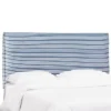 French Seam Slipcover Headboard In Nautical Stripe Navy - Cloth & Company