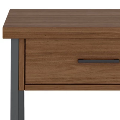 Hawkins Metal/Wood Bedside Nightstand Walnut - WyndenHall 6 Hawkins Metal/Wood Bedside Nightstand Walnut - WyndenHall - Image 6