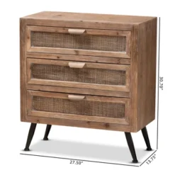 Calida Wood And Rattan 3 Drawer Storage Cabinet Brown - Baxton Studio 15 Calida Wood And Rattan 3 Drawer Storage Cabinet Brown - Baxton Studio -DreamNest Store GUEST 68295ec1 e739 4380 9baf b80632243dda