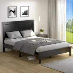 Costway Twin/Full/Queen Size Bed Frame Platform Slat High Headboard Bedroom Rubber Wood Leg -DreamNest Store GUEST 691c5910 aa4b 4948 850f 9c4c664cf99b