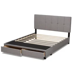 Netti Fabric Upholstered 2 Drawer Platform Storage Bed - Baxton Studio -DreamNest Store GUEST 6aa69fca 3827 488e 8261 5eb0cc96fa9b