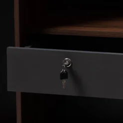 7 Shelf Wardrobe Rikke Two-Tone Wood Storage Cabinet Brown - Baxton Studio -DreamNest Store GUEST 6b114e75 e0d7 423d a385 41ecc66d6803