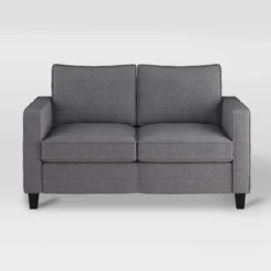 2pc Georgia Fabric Loveseat And Accent Chair Set Gray - CorLiving -DreamNest Store GUEST 6b3a2005 5fd2 4093 90a9 da90a807f787