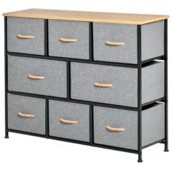 HOMCOM 8-Drawer Dresser, 3-Tier Fabric Chest Of Drawers, Storage Tower Organizer Unit With Steel Frame For Bedroom, Hallway, Light Gray 7 HOMCOM 8-Drawer Dresser, 3-Tier Fabric Chest Of Drawers, Storage Tower Organizer Unit With Steel Frame For Bedroom, Hallway, Light Gray -DreamNest Store GUEST 6b6284ba 9a9c 44af a700 27a6235c6908