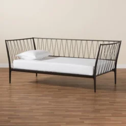 Twin Lysa Metal Daybed Black - Baxton Studio 13 Twin Lysa Metal Daybed Black - Baxton Studio -DreamNest Store GUEST 6c0f5021 bc2c 4cdb 9aac 8b1d67973daf