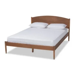 Leanora Wood Platform Bed Ash Walnut - Baxton Studio -DreamNest Store GUEST 6c3e8c0c 8fe7 494d a2a9 1518560beca9