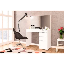 Linden Vanity With Mirror White - Polifurniture -DreamNest Store GUEST 6c739130 04d5 4817 be2a 7ffff6c0c953