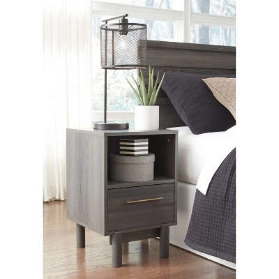 Brymont Nightstand Black/Gray - Signature Design By Ashley 1 Brymont Nightstand Black/Gray - Signature Design By Ashley