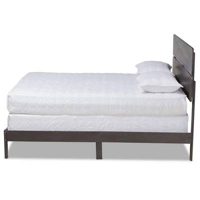 Anthony Wood Panel Bed - Baxton Studio 1 Anthony Wood Panel Bed - Baxton Studio