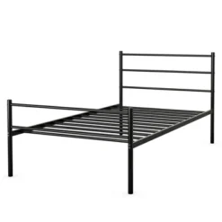 Costway Twin Size Metal Bed Frame Platform Mattress Foundation W/ Headboard Black -DreamNest Store GUEST 6f9b0637 af84 4f25 bf57 37f8bdbc08c1