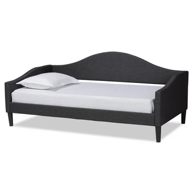 Twin Milligan Upholstered And Wood Daybed - Baxton Studio 10 Twin Milligan Upholstered And Wood Daybed - Baxton Studio - Image 10
