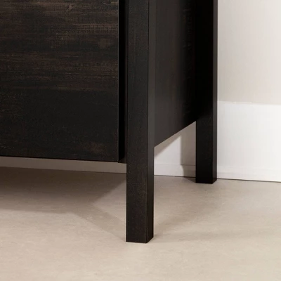 Gravity 2 Drawer Nightstand Rubbed Black - South Shore 7 Gravity 2 Drawer Nightstand Rubbed Black - South Shore - Image 7