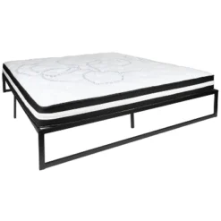 Emma And Oliver 14" Platform Bed Frame & 10" Mattress In A Box - No Box Spring Required -DreamNest Store GUEST 70963b21 ca1d 455c a81a fc3fd81f5354