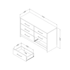 Londen 6 Drawer Double Dresser Weathered Oak/Black - South Shore 11 Londen 6 Drawer Double Dresser Weathered Oak/Black - South Shore -DreamNest Store GUEST 71cb3bde b612 490d 8ac5 5d9b1f14ed99