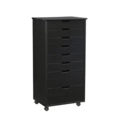 Cary 8 Drawer Rolling Storage Cart - Linon -DreamNest Store GUEST 7299eaf1 e14c 4b00 94e6 662483b16645