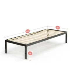 14" Narrow Twin Mia Platform Bed Frame Black - Zinus 7 14" Narrow Twin Mia Platform Bed Frame Black - Zinus -DreamNest Store GUEST 73c24c7f f4db 4830 b2c0 3f23fdde8eda