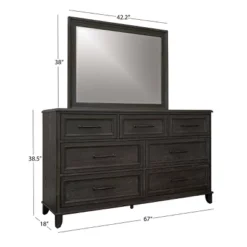 Cindi Sleigh 7 Drawer Dresser Dark Gray - Abbyson Living -DreamNest Store GUEST 73c40585 688b 4d89 a155 b389fbd2a920