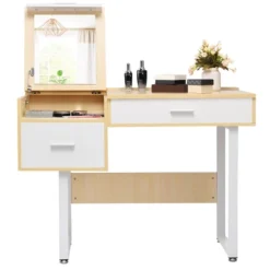 Costway Vanity Table Flip Top Square Makeup Table Writing Table 14 Costway Vanity Table Flip Top Square Makeup Table Writing Table -DreamNest Store GUEST 73f1f33c 4b8b 4ff8 832e ea9da907a7e6