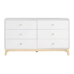 60" 6 Drawer Double Dresser - Alaterre Furniture