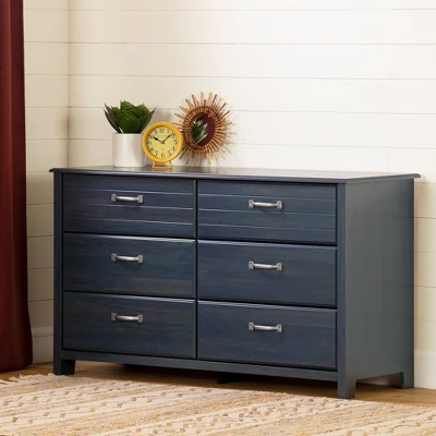 Ulysses 6 Drawer Double Dresser Blueberry - South Shore 2 Ulysses 6 Drawer Double Dresser Blueberry - South Shore - Image 2