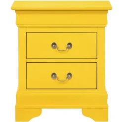 Passion Furniture Louis Philippe 2-Drawer Nightstand (24 In. H X 21 In. W X 16 In. D) 18 Passion Furniture Louis Philippe 2-Drawer Nightstand (24 In. H X 21 In. W X 16 In. D) -DreamNest Store GUEST 755d0f91 61bd 4c5d 9cff e96c6a5981f4