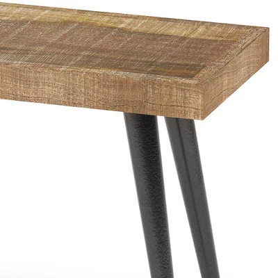 Jamison Bench Distressed Natural - WyndenHall 2 Jamison Bench Distressed Natural - WyndenHall - Image 2