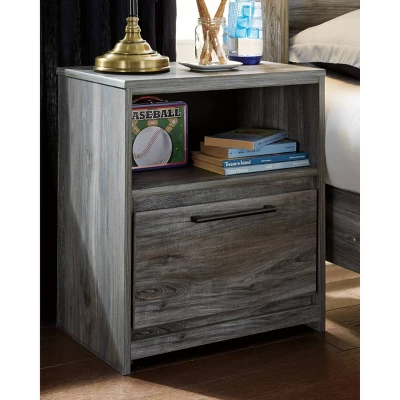 Baystorm Nightstand Gray - Signature Design By Ashley 1 Baystorm Nightstand Gray - Signature Design By Ashley