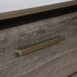 Gordon 2 Drawer Nightstand Two-Tone Antique Gray - MiBasics -DreamNest Store GUEST 76037f11 7abb 4d0c 98d2 07f14123c118