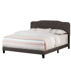 Queen Nicole Upholstered Bed In One Stone Fabric - Hillsdale Furniture