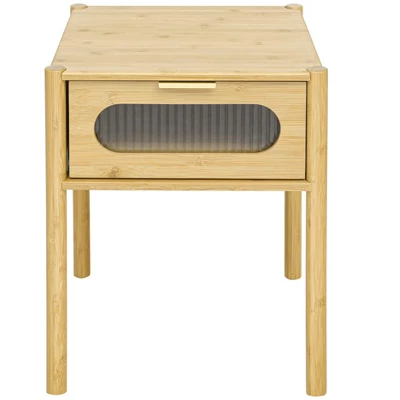 Aash 1-Drawer Environmentally Friendly Pale Yellow Finish Accent Nightstand With Storage- The Pop Home 2 Aash 1-Drawer Environmentally Friendly Pale Yellow Finish Accent Nightstand With Storage- The Pop Home - Image 2