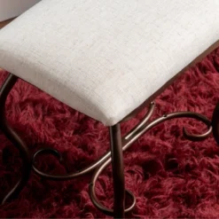 Clarisse Metal Vanity Set Brown - Linon -DreamNest Store GUEST 76fa86f0 0e0b 490b a0a3 525ec86bb796