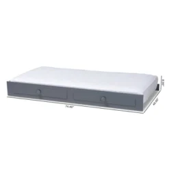 Cintia Wood Bed With Trundle Gray - Baxton Studio 11 Cintia Wood Bed With Trundle Gray - Baxton Studio -DreamNest Store GUEST 77829570 2c59 4544 b964 96370ecc8f58