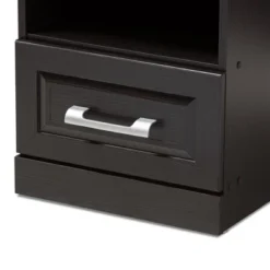 Odelia Modern And Contemporary Finished 1 Drawer Nightstand Dark Brown - Baxton Studio -DreamNest Store GUEST 77d0f491 49ab 43fd 8d4f bb9897f3eab4