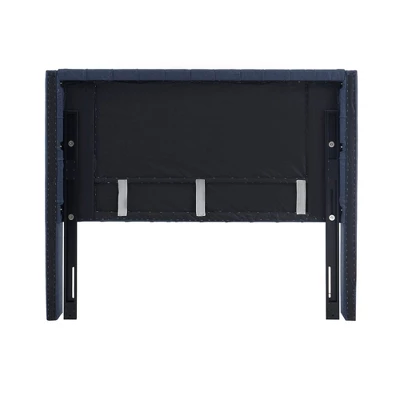 Queen Janice Upholstered Headboard Navy - Madison Park 3 Queen Janice Upholstered Headboard Navy - Madison Park - Image 3