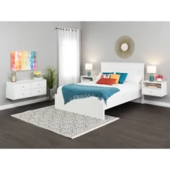 Floating 4 Drawers Dresser White - Prepac -DreamNest Store GUEST 78a7b556 c61a 47d2 a867 84317762da8b