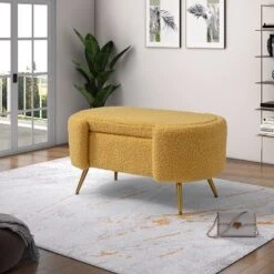 Alina Storage Bench With Metal Legs For Bedroom | ARTFUL LIVING DESIGN -DreamNest Store GUEST 78a9a52d 9a51 44b0 8623 5243f4093aae