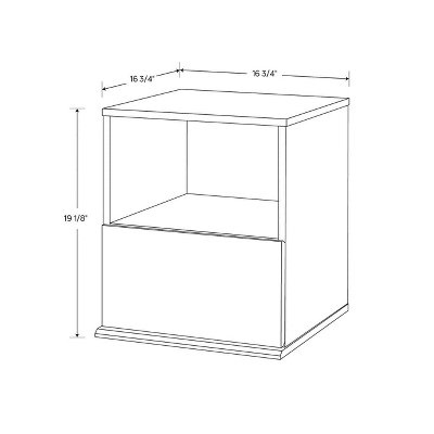 1 Drawer Modular Nightstand White - Room Essentials™ 3 1 Drawer Modular Nightstand White - Room Essentials™ - Image 3