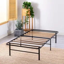 14" SmartBase Essential Mattress Foundation Bed With Bamboo Slats Black - Zinus -DreamNest Store GUEST 7947cf71 c509 4a9c 8a65 81b2734c63a0