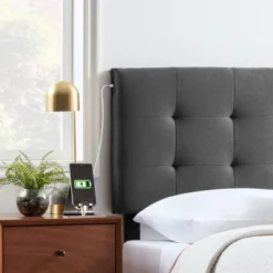 Upholstered Headboard With 4 USB Ports - Brookside Home -DreamNest Store GUEST 79603903 8b91 43c0 8f96 3051765d68ac