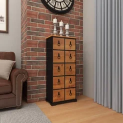 Wood 10 Drawer Footed Chest Olivia & May -DreamNest Store GUEST 7967e175 48d9 4286 a28c 1d1befa18c33