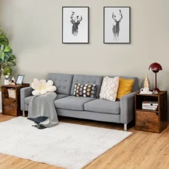 Costway Set Of 2 Nightstands Side End Table Storage Cabinet Shelf Living Room Brown 11 Costway Set Of 2 Nightstands Side End Table Storage Cabinet Shelf Living Room Brown -DreamNest Store GUEST 79680f63 306a 4e6f ae32 95dab718da5e