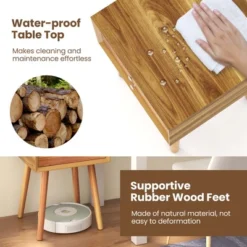 Costway End Table W/Drawers And Storage Wooden Mid-Century Accent Side Table Multipurpose For Bedroom, Living Room Home Furniture Nightstand 18 Costway End Table W/Drawers And Storage Wooden Mid-Century Accent Side Table Multipurpose For Bedroom, Living Room Home Furniture Nightstand -DreamNest Store GUEST 797d97e3 f5f6 47fd 8b5c 20149f17f171