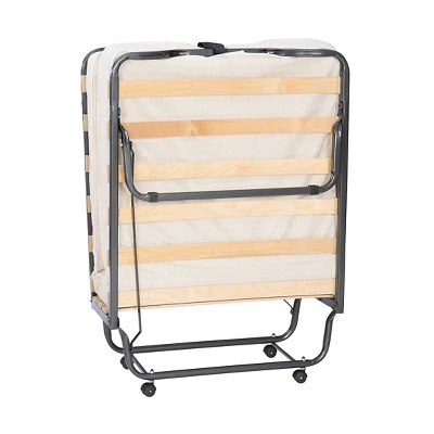 Twin Luxor Folding Bed White - Linon 4 Twin Luxor Folding Bed White - Linon - Image 4